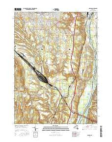 Delmar New York Current topographic map, 1:24000 scale, 7.5 X 7.5 Minute, Year 2016