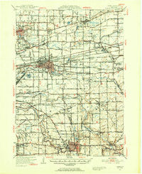 Depew New York Historical topographic map, 1:62500 scale, 15 X 15 Minute, Year 1948