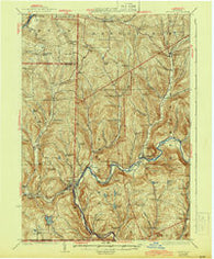 Deposit New York Historical topographic map, 1:62500 scale, 15 X 15 Minute, Year 1926