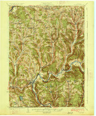 Deposit New York Historical topographic map, 1:62500 scale, 15 X 15 Minute, Year 1926