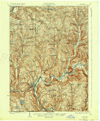 Deposit New York Historical topographic map, 1:62500 scale, 15 X 15 Minute, Year 1926