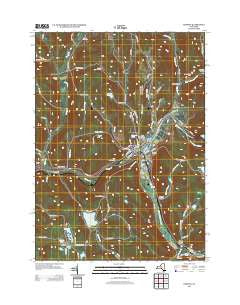 Deposit New York Historical topographic map, 1:24000 scale, 7.5 X 7.5 Minute, Year 2013