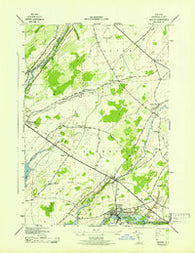 Dexter New York Historical topographic map, 1:31680 scale, 7.5 X 7.5 Minute, Year 1943