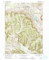 Dryden New York Historical topographic map, 1:24000 scale, 7.5 X 7.5 Minute, Year 1969