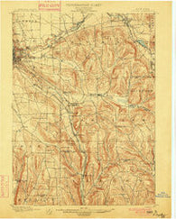 Dryden New York Historical topographic map, 1:62500 scale, 15 X 15 Minute, Year 1900