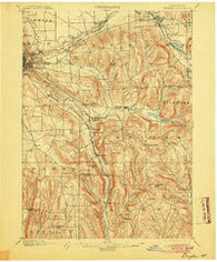 Dryden New York Historical topographic map, 1:62500 scale, 15 X 15 Minute, Year 1900
