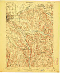 Dryden New York Historical topographic map, 1:62500 scale, 15 X 15 Minute, Year 1900