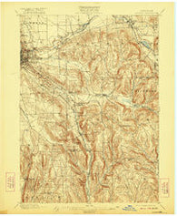 Dryden New York Historical topographic map, 1:62500 scale, 15 X 15 Minute, Year 1900