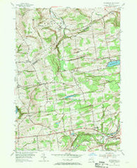 Duanesburg New York Historical topographic map, 1:24000 scale, 7.5 X 7.5 Minute, Year 1954