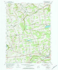 Duanesburg New York Historical topographic map, 1:24000 scale, 7.5 X 7.5 Minute, Year 1954