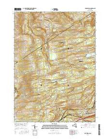 Duanesburg New York Current topographic map, 1:24000 scale, 7.5 X 7.5 Minute, Year 2016