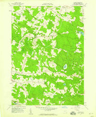 Dugway New York Historical topographic map, 1:24000 scale, 7.5 X 7.5 Minute, Year 1957