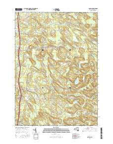 Dugway New York Current topographic map, 1:24000 scale, 7.5 X 7.5 Minute, Year 2016