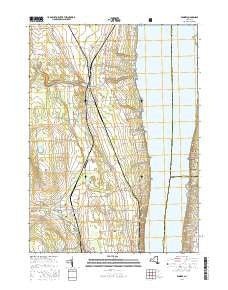 Dundee New York Current topographic map, 1:24000 scale, 7.5 X 7.5 Minute, Year 2016