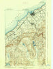 Dunkirk New York Historical topographic map, 1:62500 scale, 15 X 15 Minute, Year 1900