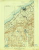 Dunkirk New York Historical topographic map, 1:62500 scale, 15 X 15 Minute, Year 1900