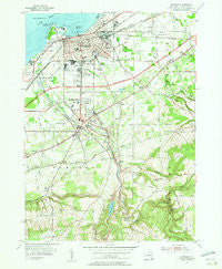 Dunkirk New York Historical topographic map, 1:24000 scale, 7.5 X 7.5 Minute, Year 1954