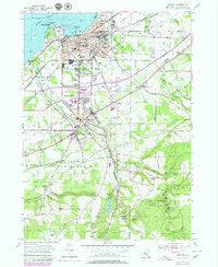 Dunkirk New York Historical topographic map, 1:24000 scale, 7.5 X 7.5 Minute, Year 1954
