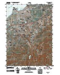 Dunkirk New York Historical topographic map, 1:24000 scale, 7.5 X 7.5 Minute, Year 2010