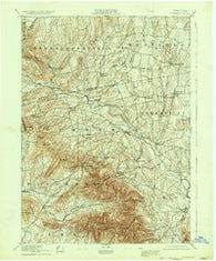 Durham New York Historical topographic map, 1:62500 scale, 15 X 15 Minute, Year 1894