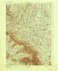 Durham New York Historical topographic map, 1:62500 scale, 15 X 15 Minute, Year 1894