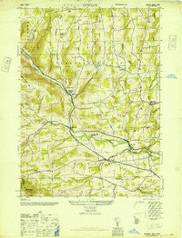 Durham New York Historical topographic map, 1:24000 scale, 7.5 X 7.5 Minute, Year 1946