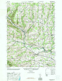Durham New York Historical topographic map, 1:24000 scale, 7.5 X 7.5 Minute, Year 1945