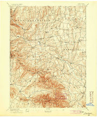 Durham New York Historical topographic map, 1:62500 scale, 15 X 15 Minute, Year 1894