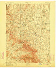 Durham New York Historical topographic map, 1:62500 scale, 15 X 15 Minute, Year 1894