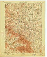 Durham New York Historical topographic map, 1:62500 scale, 15 X 15 Minute, Year 1894