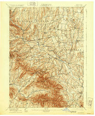 Durham New York Historical topographic map, 1:62500 scale, 15 X 15 Minute, Year 1894