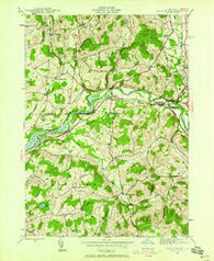 Eagle Bridge New York Historical topographic map, 1:24000 scale, 7.5 X 7.5 Minute, Year 1944