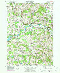 Eagle Bridge New York Historical topographic map, 1:24000 scale, 7.5 X 7.5 Minute, Year 1944