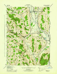 Earlville New York Historical topographic map, 1:31680 scale, 7.5 X 7.5 Minute, Year 1944