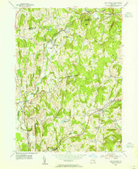 East Chatham New York Historical topographic map, 1:24000 scale, 7.5 X 7.5 Minute, Year 1953