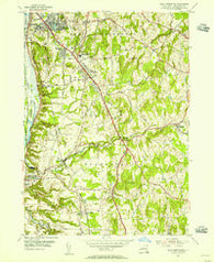 East Greenbush New York Historical topographic map, 1:24000 scale, 7.5 X 7.5 Minute, Year 1953