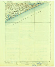 East Hampton New York Historical topographic map, 1:62500 scale, 15 X 15 Minute, Year 1904