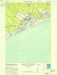 East Hampton New York Historical topographic map, 1:24000 scale, 7.5 X 7.5 Minute, Year 1947