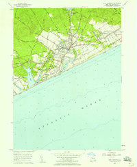 East Hampton New York Historical topographic map, 1:24000 scale, 7.5 X 7.5 Minute, Year 1956