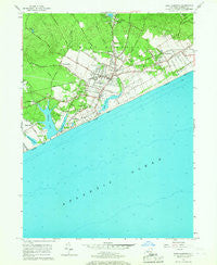 East Hampton New York Historical topographic map, 1:24000 scale, 7.5 X 7.5 Minute, Year 1956