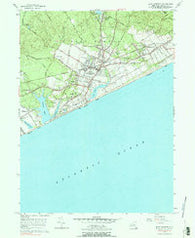 East Hampton New York Historical topographic map, 1:24000 scale, 7.5 X 7.5 Minute, Year 1956