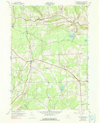 East Pharsalia New York Historical topographic map, 1:24000 scale, 7.5 X 7.5 Minute, Year 1943