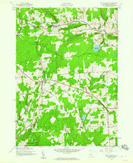 East Pharsalia New York Historical topographic map, 1:24000 scale, 7.5 X 7.5 Minute, Year 1943