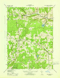 East Pharsalia New York Historical topographic map, 1:31680 scale, 7.5 X 7.5 Minute, Year 1944