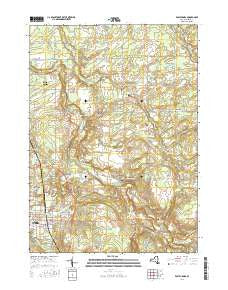 East Aurora New York Current topographic map, 1:24000 scale, 7.5 X 7.5 Minute, Year 2016