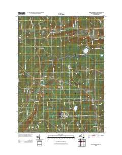 East Pharsalia New York Historical topographic map, 1:24000 scale, 7.5 X 7.5 Minute, Year 2013