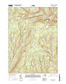 East Pharsalia New York Current topographic map, 1:24000 scale, 7.5 X 7.5 Minute, Year 2016