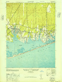 Eastport New York Historical topographic map, 1:24000 scale, 7.5 X 7.5 Minute, Year 1947