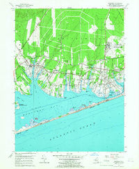 Eastport New York Historical topographic map, 1:24000 scale, 7.5 X 7.5 Minute, Year 1956