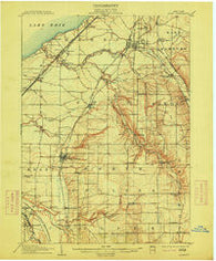 Eden New York Historical topographic map, 1:62500 scale, 15 X 15 Minute, Year 1907